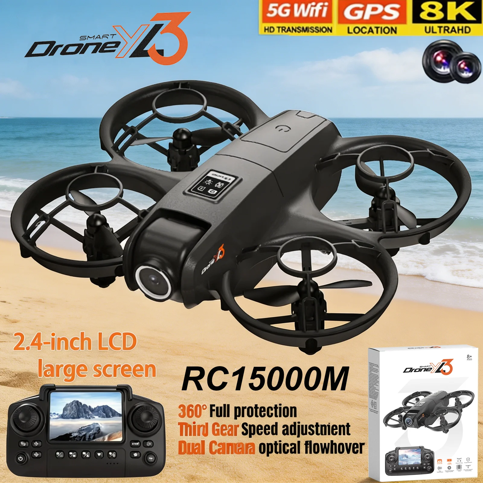 Drone Kit Professional - New YL3 RC Drone 8K 1080P