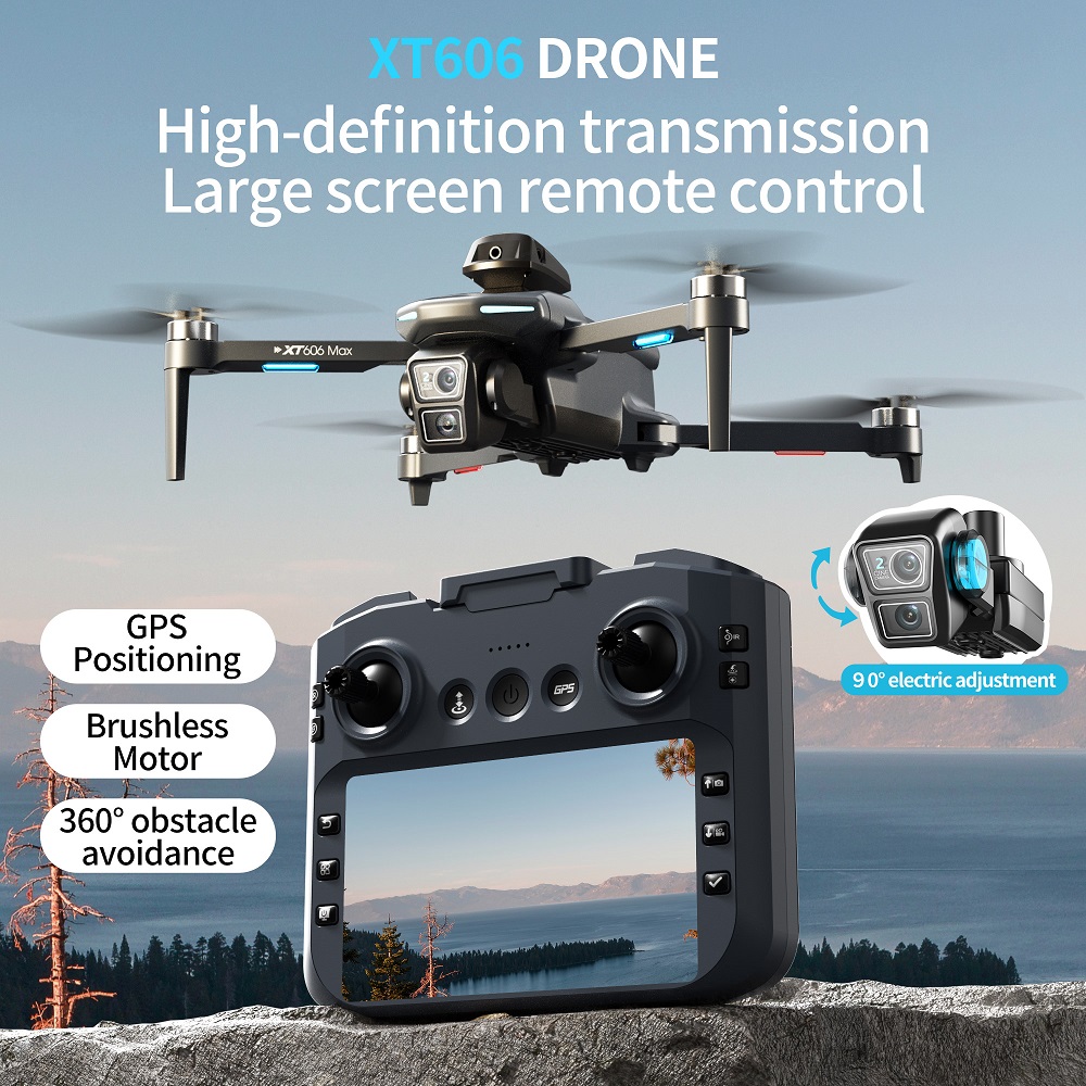XT606 MAX 3 battery Drone 4k 8 - огляд і ціна Drone Kit Professional