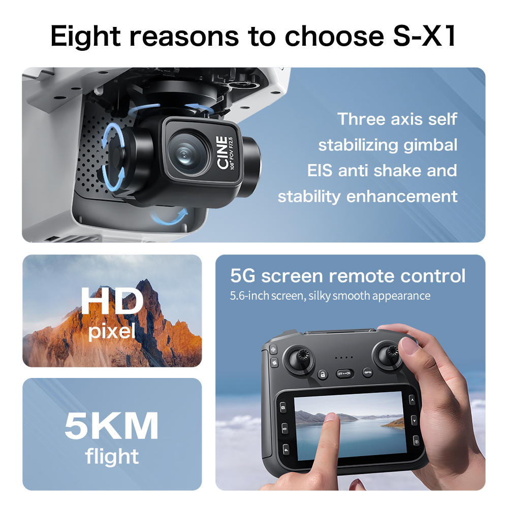 Top Deal S-X1 MAX GPS Drone 3  - огляд і ціна Drone Kit Professional