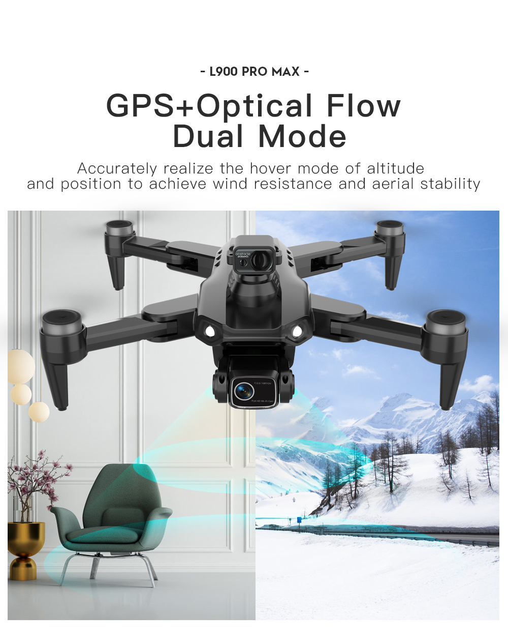 LYZRC L900 PRO MAX Laser obsta - огляд і ціна Drone Kit Professional